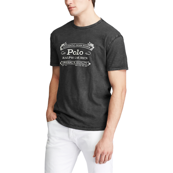 Black Custom Slim Fit Jersey T-Shirt Polo Ralph Lauren 5