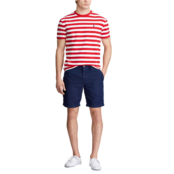 RL2000 Red /White/C 7998 Custom Slim Striped T-Shirt Polo Ralph Lauren 2