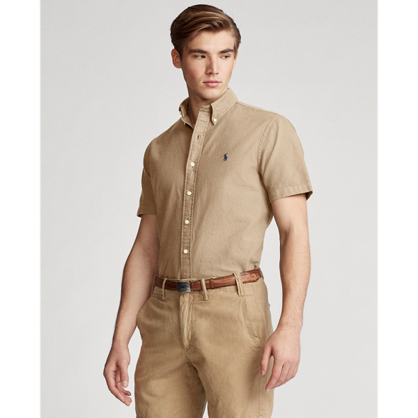 Surrey Tan Slim Fit Oxford Shirt Polo Ralph Lauren 4