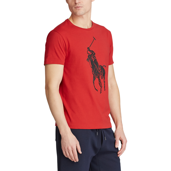 RL Red Custom Slim Big Pony T-Shirt Polo Ralph Lauren 5