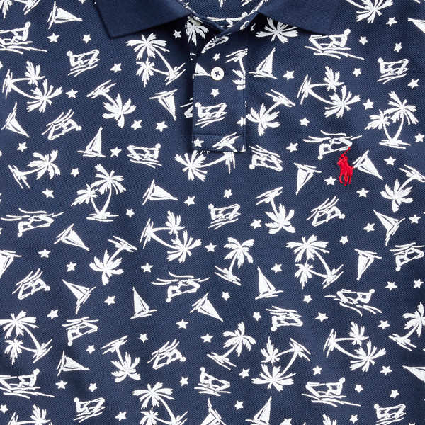 Polo tropical coupe ajust&eacute;e Polo Ralph Lauren en Refined Navy Wakeboarder 6