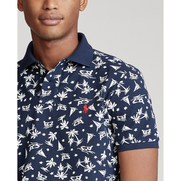 Polo tropical coupe ajust&eacute;e Polo Ralph Lauren en Refined Navy Wakeboarder 5