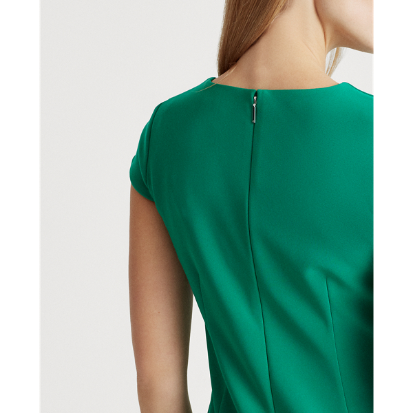 Malachite Cap-Sleeve Jersey Dress Lauren 6