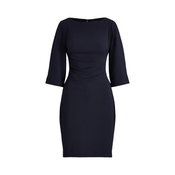 Ralph lauren ruched crepe dress deals
