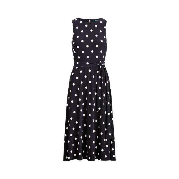 Polka-Dot Belted Dress Lauren 1