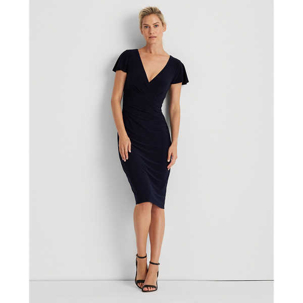 Abito in jersey con maniche volant Lauren in Blu navy faro 3