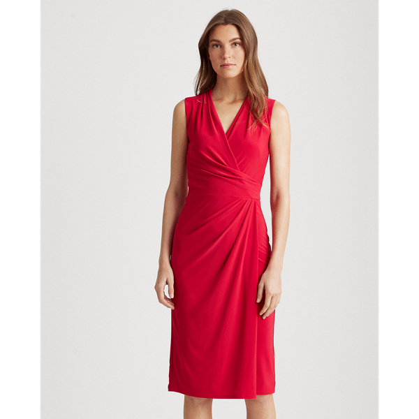 Berry Sorbet Pleated Jersey Dress Lauren 3