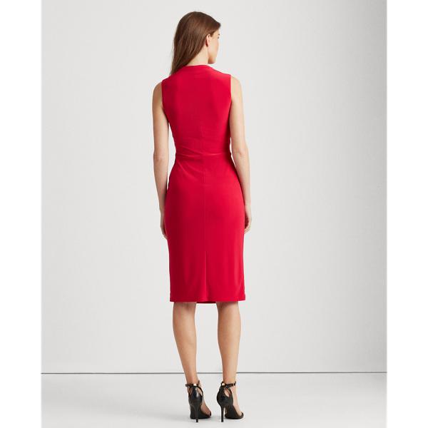 Berry Sorbet Pleated Jersey Dress Lauren 4