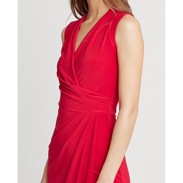 Berry Sorbet Pleated Jersey Dress Lauren 5