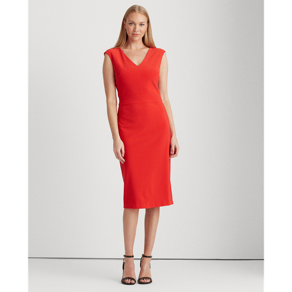 Persimmon Jersey Cap-Sleeve Dress Lauren 4