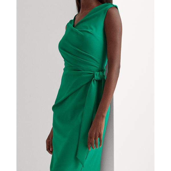 Malachite Jersey Cap-Sleeve Dress Lauren 6