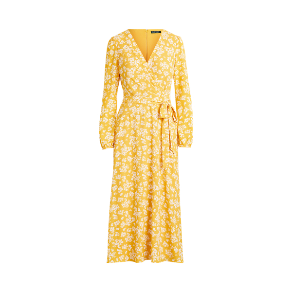 Georgette Puff-Sleeve Dress Lauren in 1