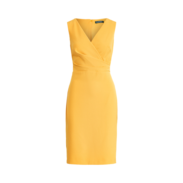 Crepe Surplice Dress
