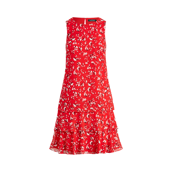 Floral Georgette Shift Dress Lauren in 1