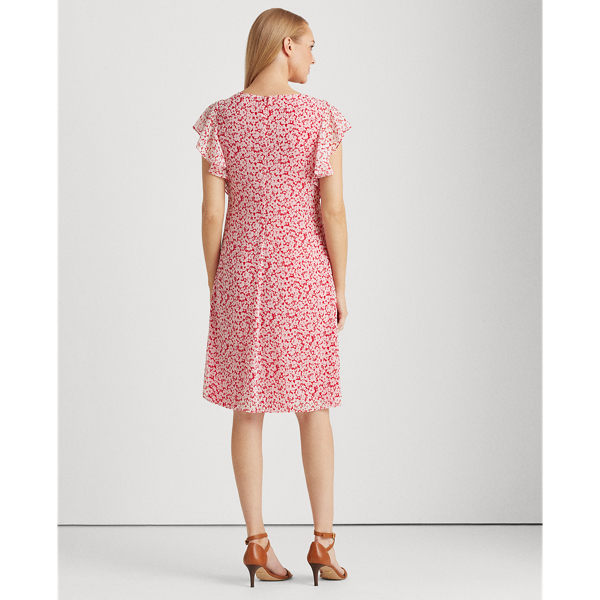 Berry Sorbet Floral Georgette Dress Lauren 5