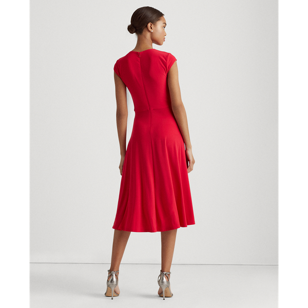 Berry Sorbet Jersey Cap-Sleeve Dress Lauren 5
