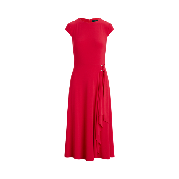 Jersey Cap-Sleeve Dress Lauren 1