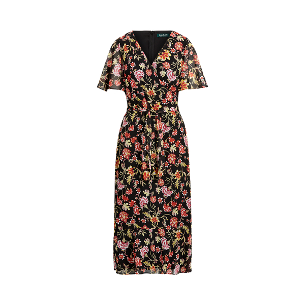 Vestido de georgette con motivos florales Lauren en 1