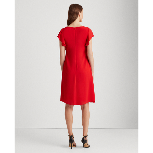 Persimmon Georgette Boatneck Dress Lauren 5