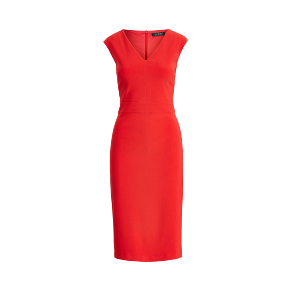 Jersey Cap-Sleeve Dress