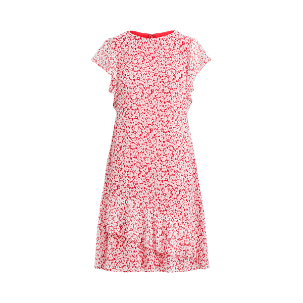 Robe en georgette fleurie Lauren Petite en 1