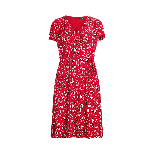 Vestido de flores de estilo cruzado Lauren Woman en 1