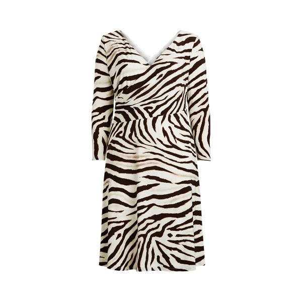 Robe imprim&eacute;e en jersey Lauren Woman en 1