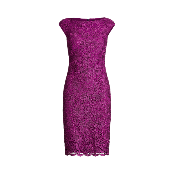 Lace Cap-Sleeve Dress