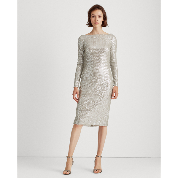 Robe de cocktail &agrave; sequins