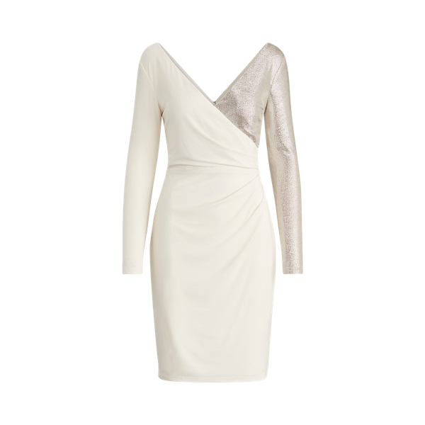 Zweifarbiges Metallic-Kleid Lauren in 1