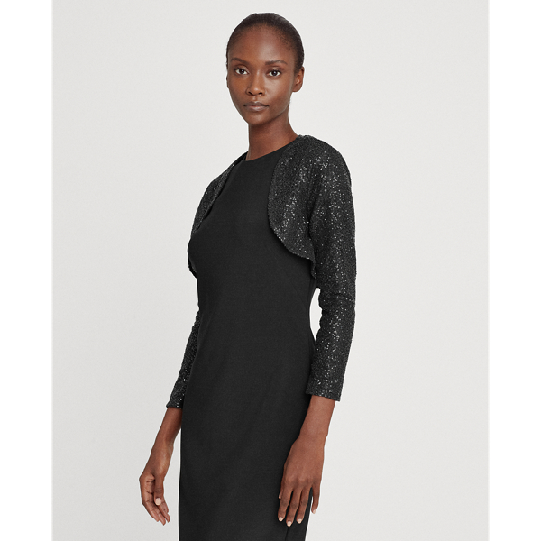 Black Sequined Cardigan Lauren 5