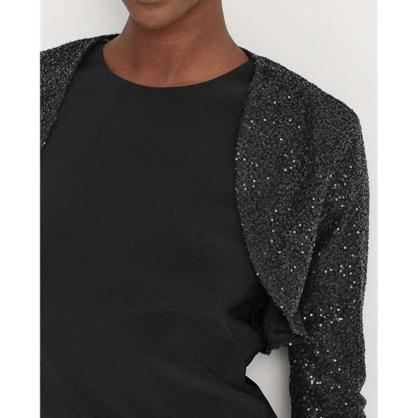Black Sequined Cardigan Lauren 7