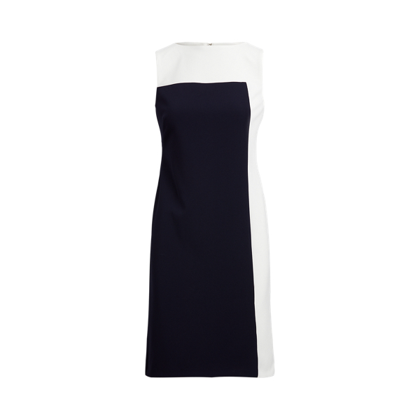 Vestido de punto jersey bitono Lauren en 1