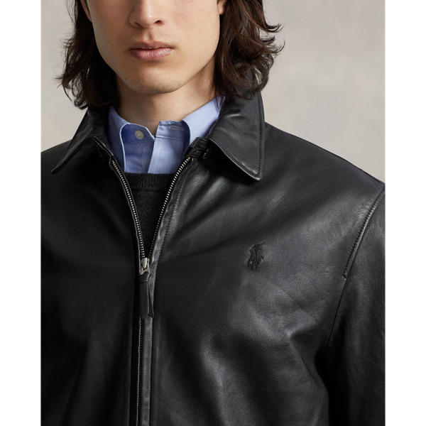 Men s Lambskin Leather Jacket Ralph Lauren