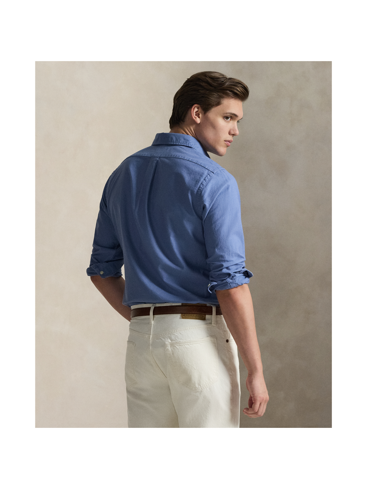 Мужские рубашки Ralph Lauren Garment-Dyed Oxford Shirt - All Fits — фото 2