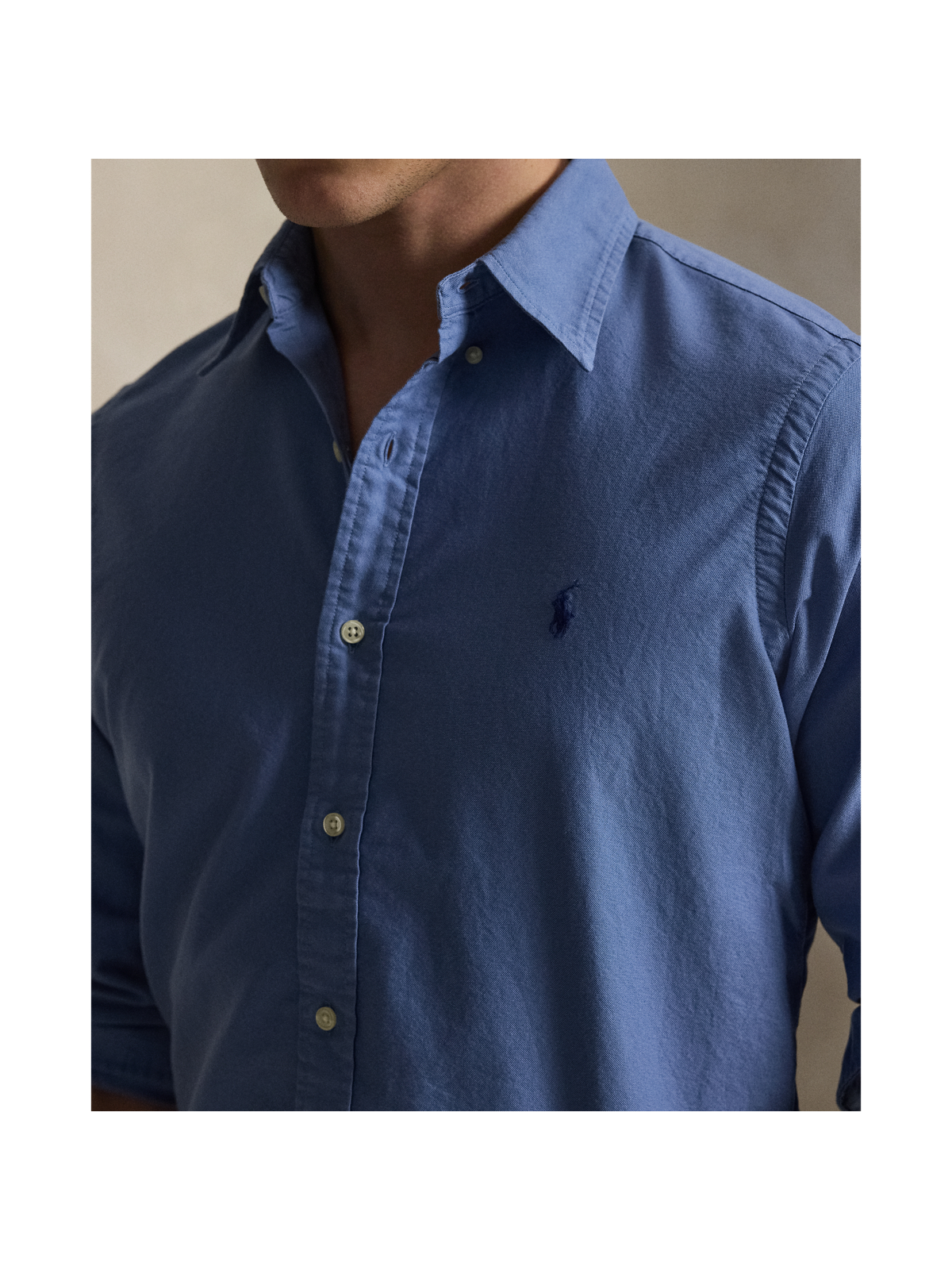 Мужские рубашки Ralph Lauren Garment-Dyed Oxford Shirt - All Fits — фото 3