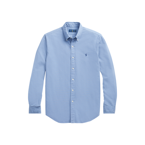 Bastille Blue Classic Fit Garment-Dyed Oxford Shirt Polo Ralph Lauren 2