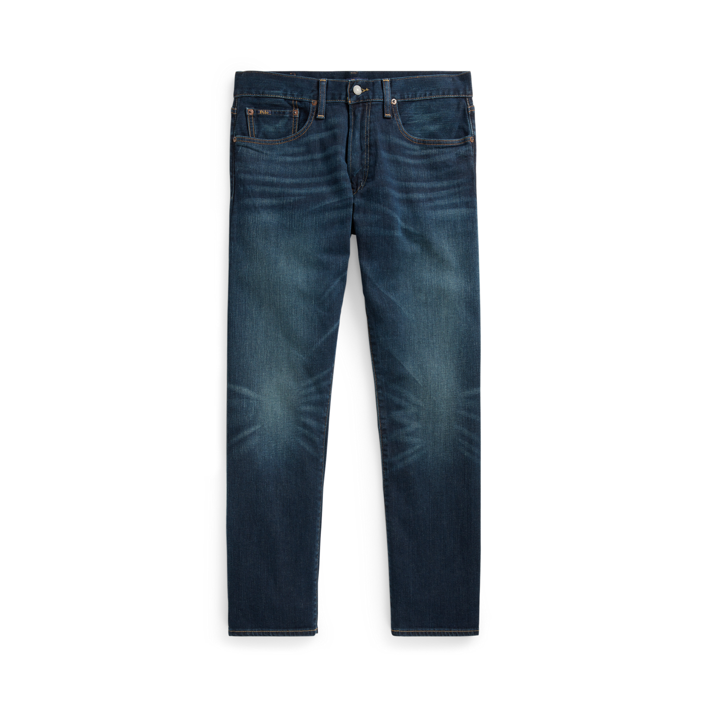Мужские джинсы Ralph Lauren Hampton Straight Stretch, цвет: Тёмный индиго — фото 7