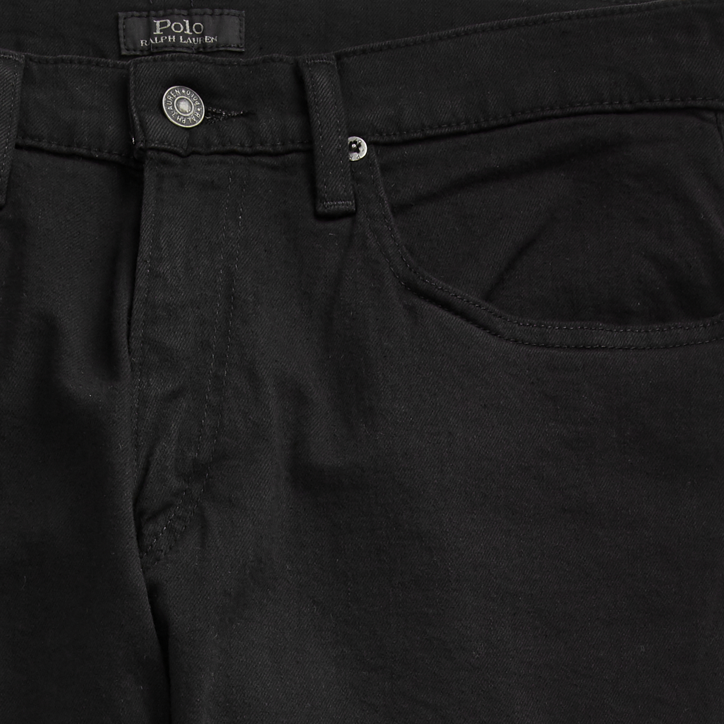 Мужские джинсы Polo Ralph Lauren Hampton Straight Stretch, цвет: Чёрный — фото 6