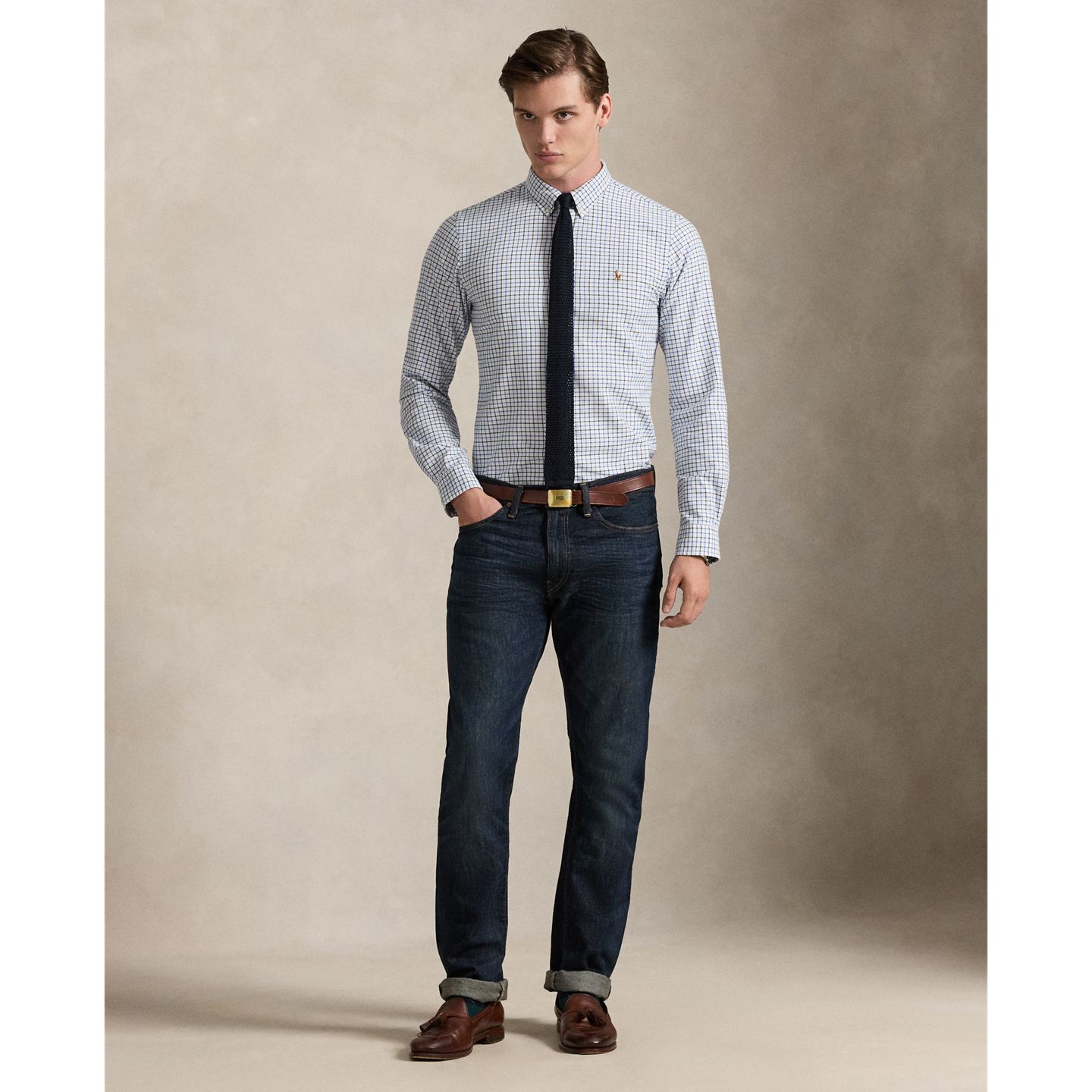 Мужские джинсы Polo Ralph Lauren Varick Slim Straight, цвет: Light Weight Morris — фото 5