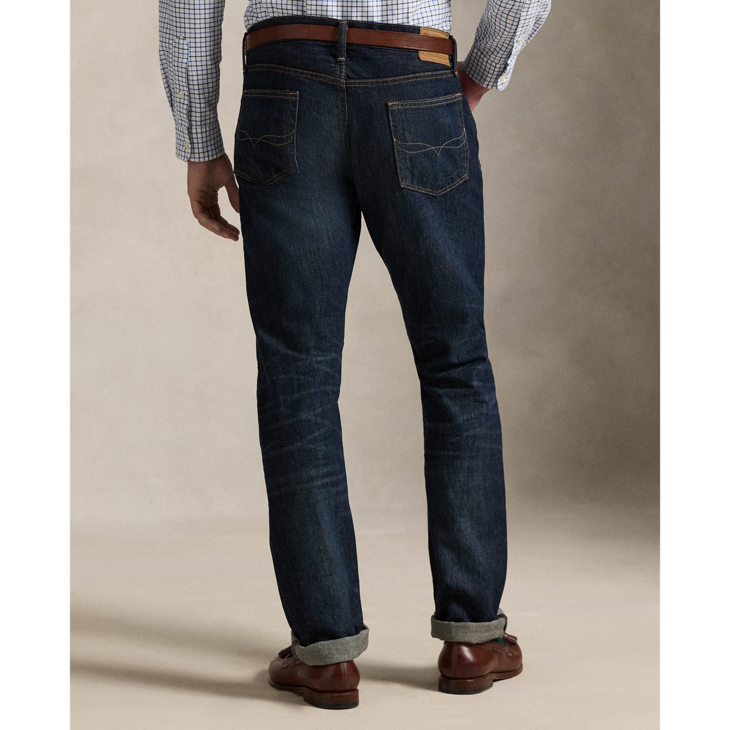 Мужские джинсы Polo Ralph Lauren Varick Slim Straight, цвет: Light Weight Morris — фото 3