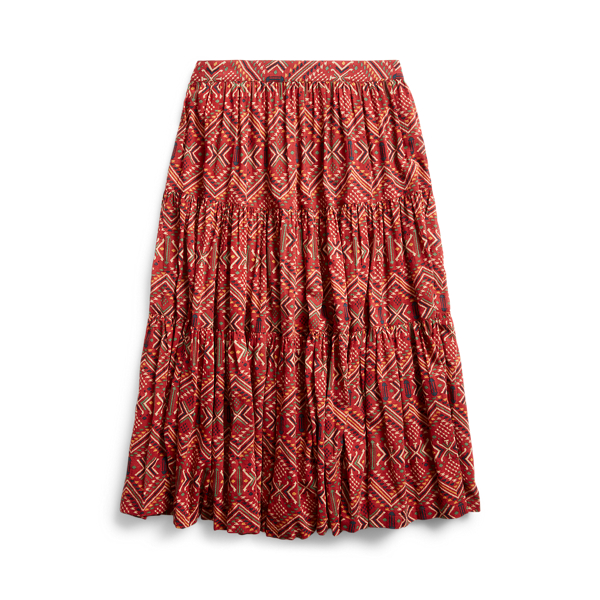 Print Cotton Voile Skirt RRL em 1