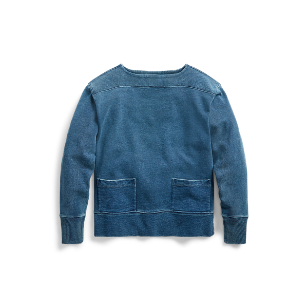 Indigo French Terry Sweatshirt RRL 1