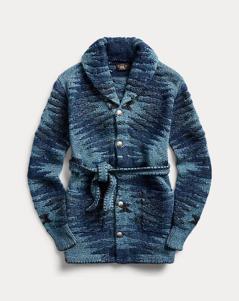 Hand-Knit Indigo Cardigan Hand-Knit Indigo Cardigan