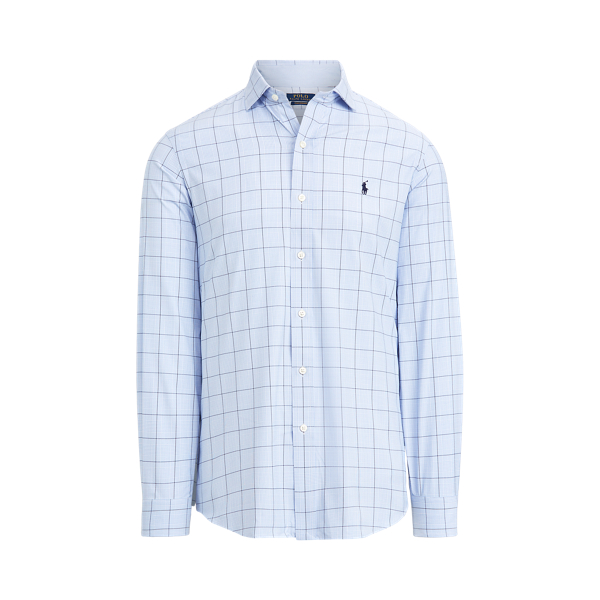 Checked Performance Twill Shirt Polo Golf in 1