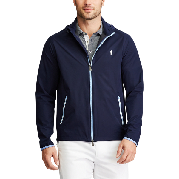 Refined Navy Packable Hooded Jacket Polo Golf 4