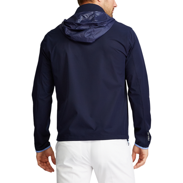 Refined Navy Packable Hooded Jacket Polo Golf 5