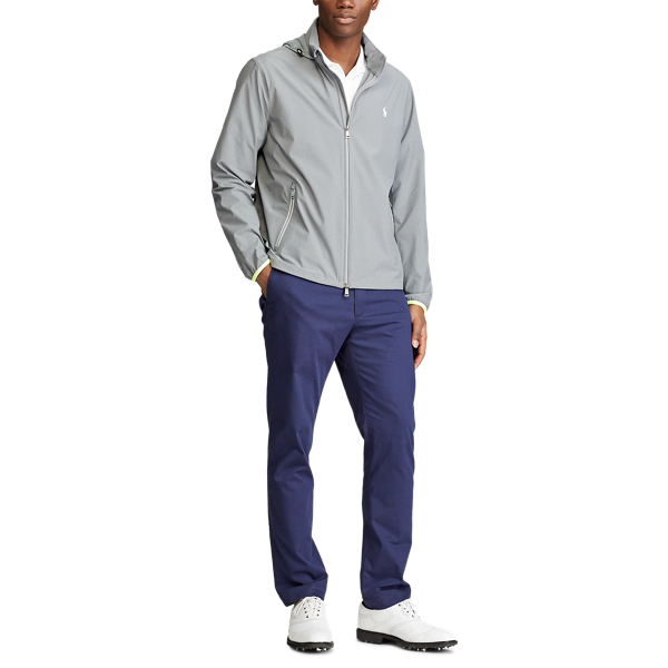 Boulder Grey Heather Packable Stretch Jacket Polo Golf 3