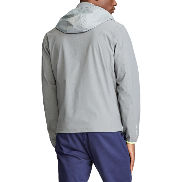 Boulder Grey Heather Packable Stretch Jacket Polo Golf 5