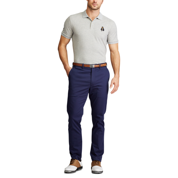 Light Grey Heather Custom Slim Polo Bear Golf Polo Polo Golf 2